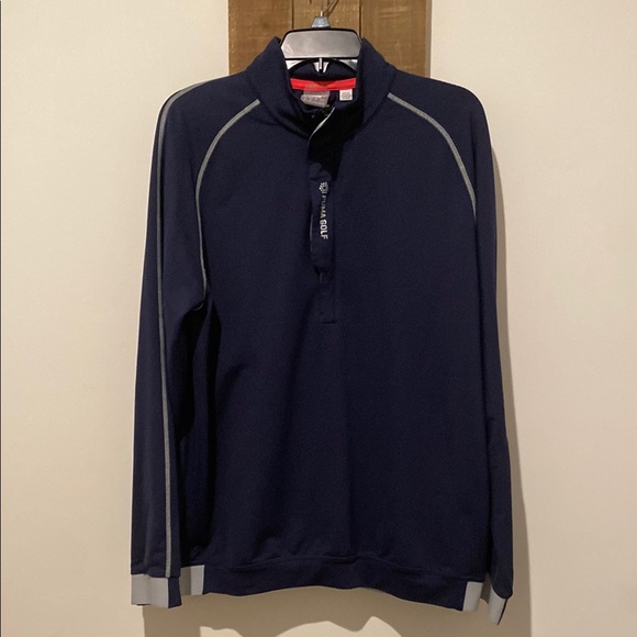 Puma Other - Puma Golf Blue Pullover with Grey Accents